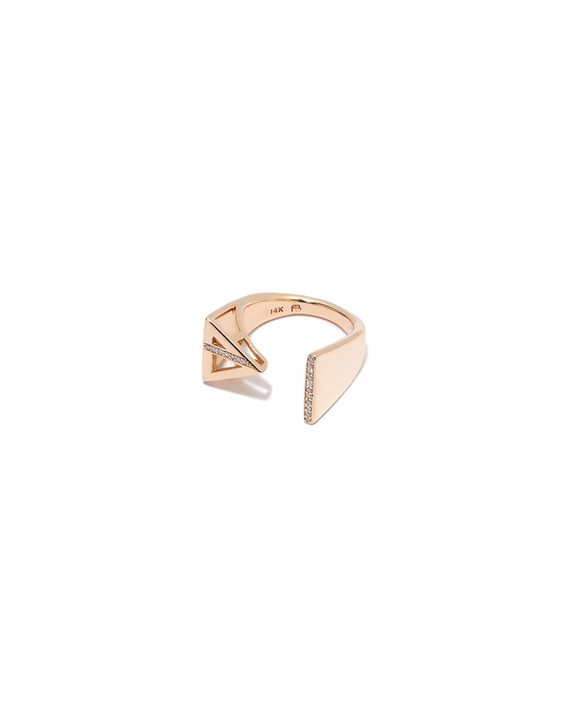 TRIANGLE & LINE RING